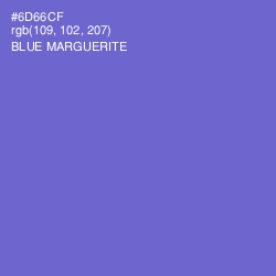 #6D66CF - Blue Marguerite Color Image